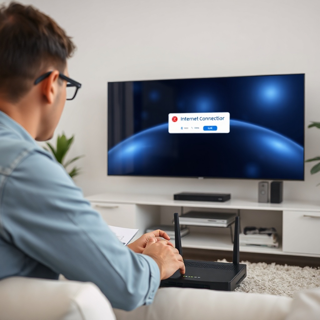 Smart-TV verbindet sich nicht mit dem Internet