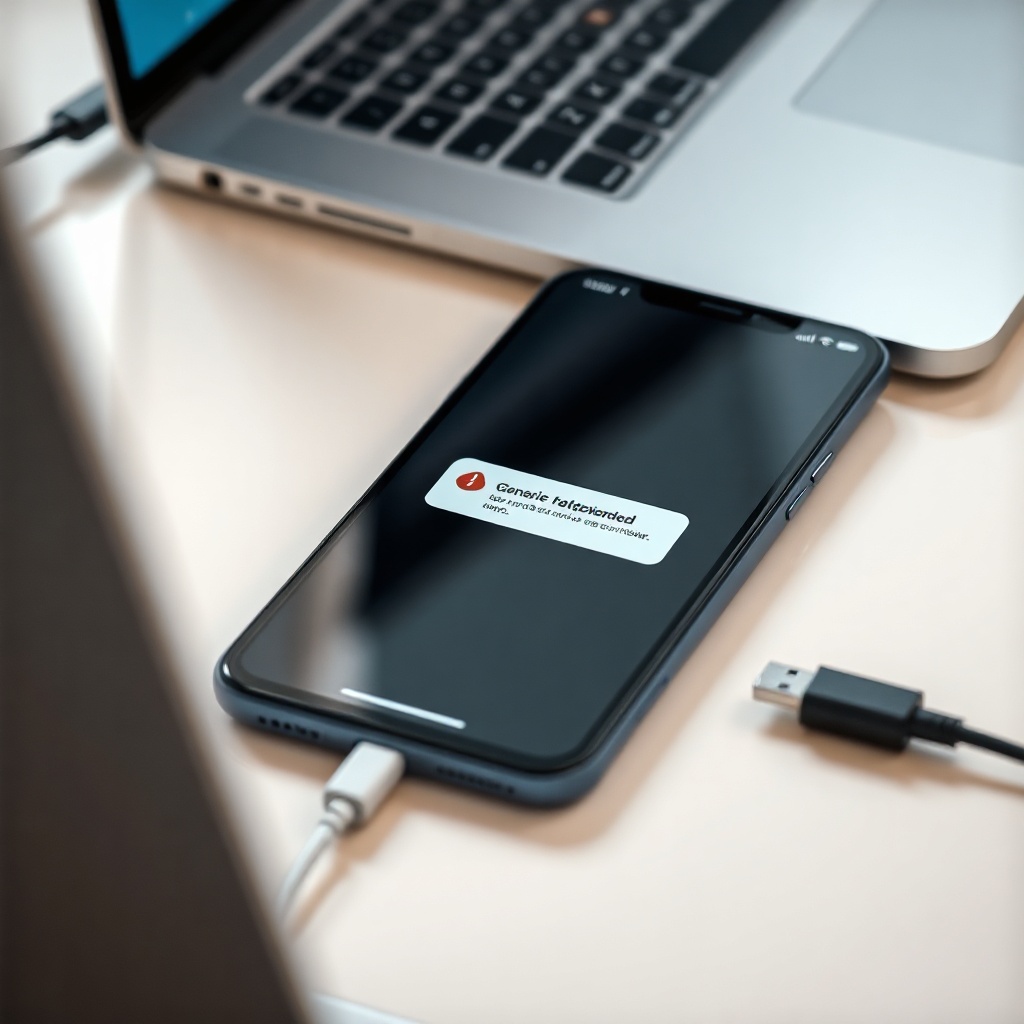 Smartphone Fehlermeldung