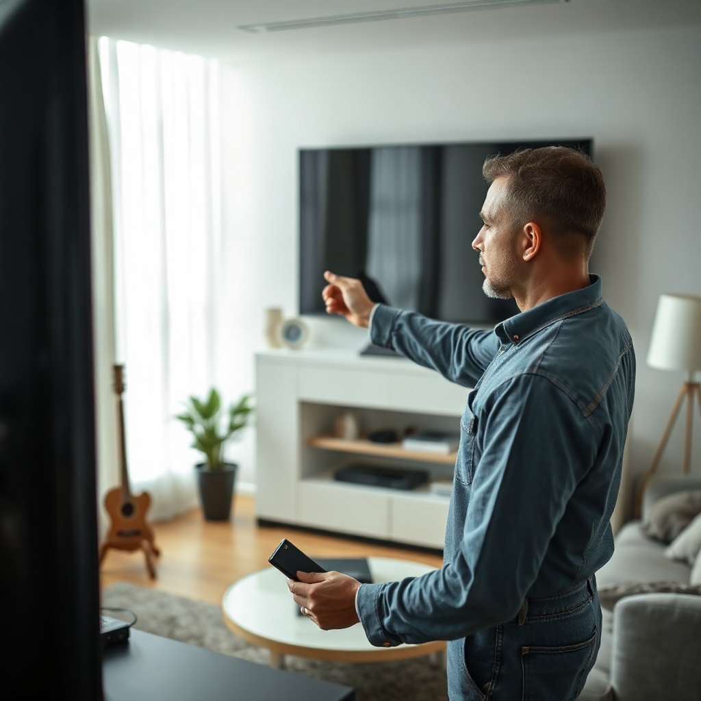 Fernseher schwarzer Bildschirm